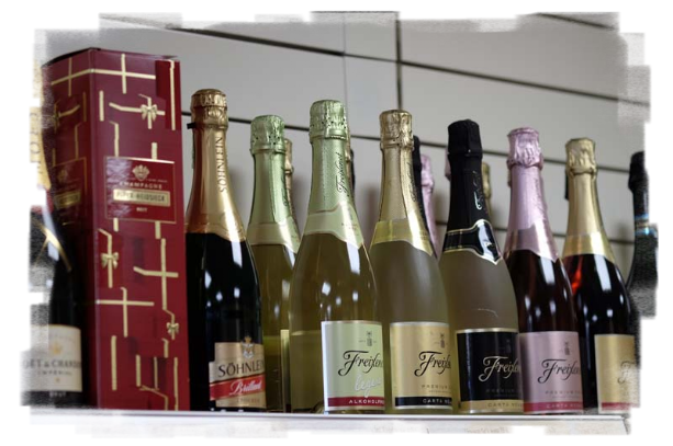 verschiedene prickelnde Varianten