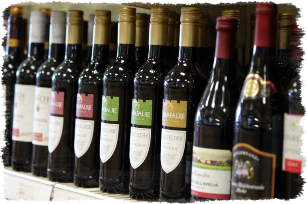 verschiedene Weinsorten